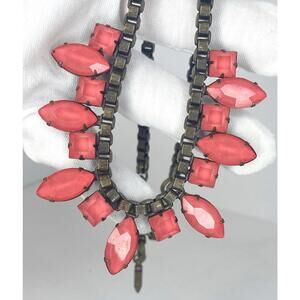 Loren Hope Statement Piece Palmer Necklace in Coral